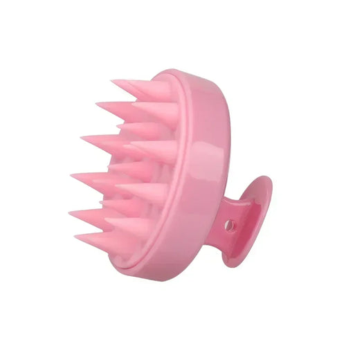 Silicone Shampoo Brush Head Scalp Massage Comb Hair Dye Tint Oil