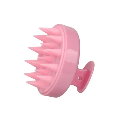Silicone Shampoo Brush Head Scalp Massage Comb Hair Dye Tint Oil