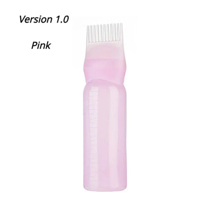 Silicone Shampoo Brush Head Scalp Massage Comb Hair Dye Tint Oil
